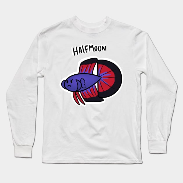 halfmoon betta Long Sleeve T-Shirt by SoloSammich